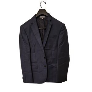 Express Mens Photographer Fitted Suit Jacket- Navy Blue Size 36S